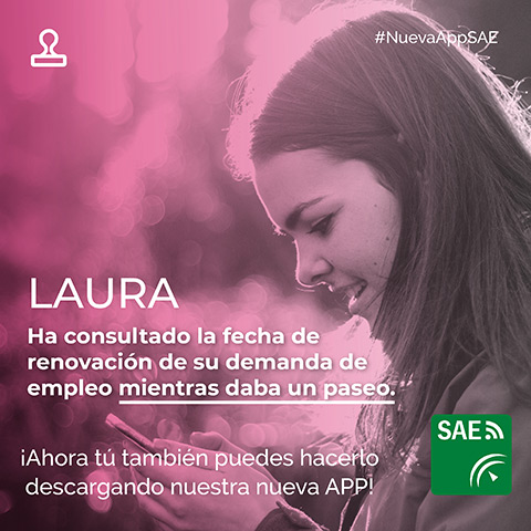 Gráfica en redes sobre la App del SAE